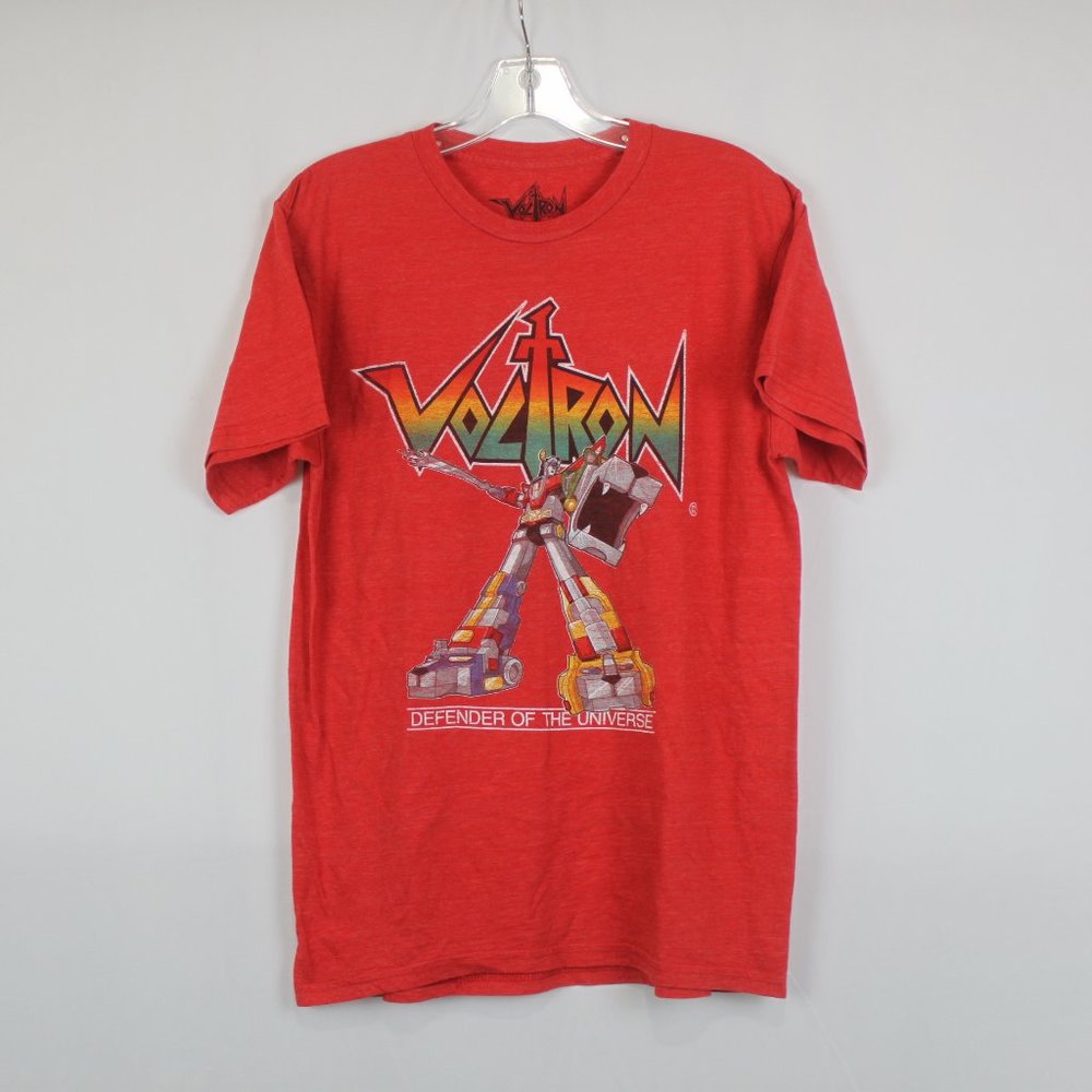 Voltron Defender Of The Universe Red Short Sleeve Graphic Shirt
